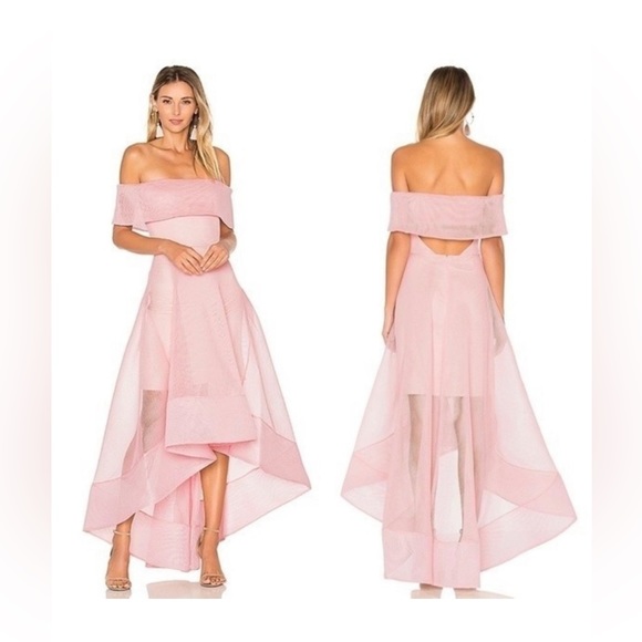 Bronx and Banco Dress Gown Maxi Dress Pale Pink S - Picture 3 of 9